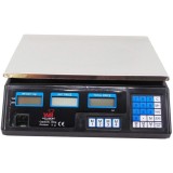 Cantar Electronic Profesional Digital Wellberg 40Kg, Dublu Afisaj, Acumulator, Platan Inox