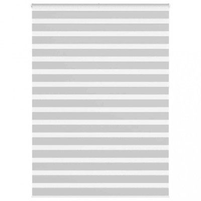 Jaluzea tip zebra gri deschis lățime țesătură 160,9cm poliester foto