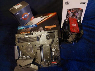 Kit AMD AM4: Ryzen 9 5900X, MB X570 Aorus Elite, CPU Cooler Master - CPU in garantie! foto