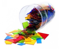 Poligoane colorate - set 450 buc PlayLearn Toys
