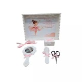 Cumpara ieftin Tavita Turta cu 6 Piese - Balerina - TPT75 Alb cu Roz