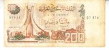 B11 - Bancnota foarte veche - Algeria - 200 dinari - 1983