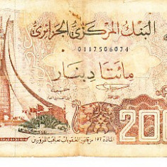 M1 - Bancnota foarte veche - Algeria - 200 dinari - 1983