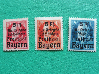 Germania 1919 Bayern Supratipar &amp;bdquo;Pentru persoanele cu handicap de război&amp;rdquo; (T59) foto