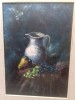 Tablou Vechi Natura Statica, Semnat F. BINI, Ulei/Carton, 66x51cm cu Rama, Pictura Colectie