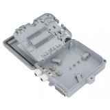 Cutie de distributie fibra optica FTTH IP65 12 porturi SC simplex/LC duplex, fara adaptoare cu caseta de sudura inclusa si tuburi termo - Emtex &quot;LW-GF