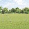 Gard pentru c&acirc;mp Argintiu 25 x 1.5 m Oțel galvanizat