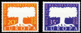 Saar 1957 - Europa-cept 2v,neuzat,perfecta stare(z), Nestampilat