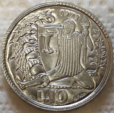 Moneda 10 LIRE - SAN MARINO, anul 1973 *cod 1688 UNC - HELCULE foto