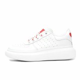 Sneakers Dama MBrands cu talpa flexibila, cu inimioare, culoare alb 20C15 36