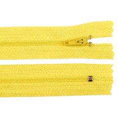 Fermoar spiralat nedetasabil Crisalida, lungime 18 cm Galben