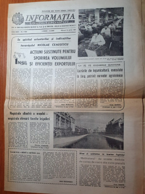 ziarul informatia bucurestiului 26 aprilie 1989-magistrala albastra a orasului foto