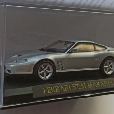 Macheta Ferrari 575 M Maranello (Type F133) 2002 silver - IXO/Altaya 1/43