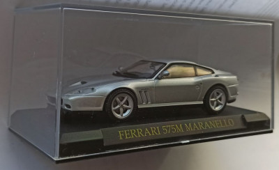 Macheta Ferrari 575 M Maranello (Type F133) 2002 silver - IXO/Altaya 1/43 foto