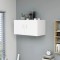 Gossi dulap montat pe perete, alb, 80x39x40 cm, lemn prelucrat