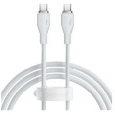 Cablu alimentare si date Baseus Pudding, Fast Charging Data Cable pt. smartphone, USB Type-C la USB Type-C 100W, 2m, alb