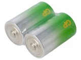 Baterii Alcaline GP D 1,5V Nere&icirc;ncărcabile 2 Buc SUPER G-TECH