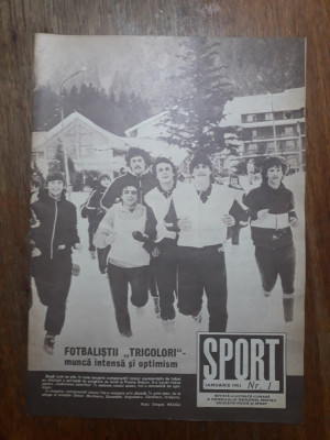 Revista Sport nr. 1 / 1983 / CSP foto