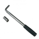 Cheie auto roti telescopica pentru prezoane, dimensiuni 17mm, 19mm lungime 360mm - 510mm, maner cauciuc, Oem