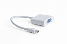 Cablu Gembird A-MDPM-VGAF-02-W Mini DisplayPort la VGA 8g Alb foto