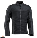 Geaca (jacheta) barbati pentru scuter - motocicleta Racing/Roadster Ixon vara model Fresh MS culoare: negru Negru L