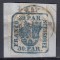 ROMANIA 1862 LP 10 PRINCIPATELE UNITE EMISIUNEA I - 30 PARALE/FRAGMENT STAMPILAT
