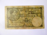 Rară! Belgia 5 Francs 1925(an rar) seria:044555,bancnota din imagini