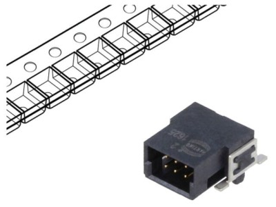 Conector PCB-cablu 6 pini 1,27mm foto