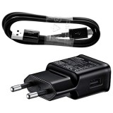 Incarcator de retea Incarcator Retea cu cablu USB Type-C Samsung EP-TA200B + DG970BBE, Quick Charge, 15W, 1.5 m, 1 X USB, Negru &quot;GP-PTU020SOBBQ / GP-T