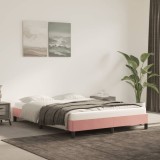 VidaXL Cadru de pat, roz, 140x190 cm, catifea 346975