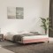 vidaXL Cadru de pat, roz, 140x190 cm, catifea 346975