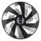 Set 4 Capace Roti, potrivite jantelor de R16, pentru Volvo, model vector black and silver