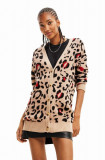 Cumpara ieftin Desigual cardigan 23WWJF44 WOMAN FLAT KNIT THICK GAUGE JAC femei, călduros