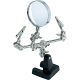 Lupa cu Clesti Crocodil, Suport Metalic, Brat Ajustabil - Ideal Reparatii Ceasuri, Electronice, Bijuterii, Modelism