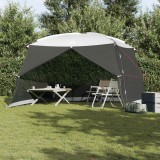 VidaXL Plasă antiinsecte pentru camping cu ușă gri pentru 6 persoane, impermeabilă