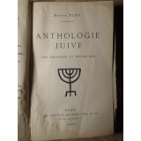ANTHOLOGIE JUIVE DES ORIGINES AU MOYEN AGE-EDMOND FLEG-235182