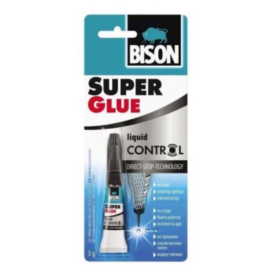 Adeziv universal, Bison Super Glue - Liquid Instant Glue, transparent, 3 g foto