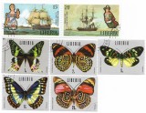Liberia - Marci diverse (7 buc.), 1972-1974 - valori obliterate