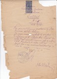 AMS @ - CERTIFICAT PRIMĂRIA COM. DUMBRĂVENI, JUD. BOTOȘANI,1922, stare precara