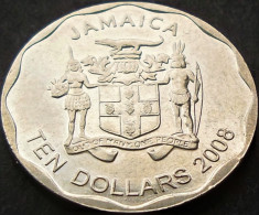 Moneda exotica 10 DOLARI / DOLLARS - JAMAICA, anul 2008 *cod 1092 foto