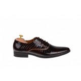 Pantofi barbati din piele naturala croco Maro Ciucaleti Top Shoes