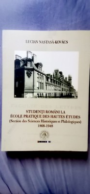 Lucian Nastasa-Kovacs - Studenți rom&amp;acirc;ni la Ecole Pratique des Hautes Etudes foto