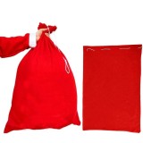 Sac Mos Craciun Rosu 40x60 cm cu Snur ProCart - Sac Cadouri Craciun, Decoratiune Festiva