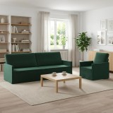 Cumpara ieftin Set de canapea 2 pcs Verde inchis Catifea