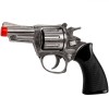 Pistol Revolver Metalic, Model 8 Capse, Lungime 14cm, Negru-Argintiu, Oem