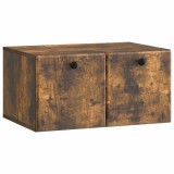 vidaXL Oglindă TV montată pe perete Stejar fumuriu 59,5 x 41 x 30 cm 899190