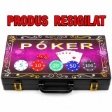 Cumpara ieftin RESIGILAT - Joc Poker cu servieta din plastic inclusa, 200 jetoane ( lipsa ambalaj original + servieta putin crapata )