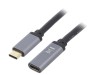 Cablu USB 3.2 USB-C la USB-C 0.5m Negru, Logilink