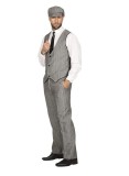 Cumpara ieftin Costum Peaky Blinders WILBERS WILBERS, Anii 20 (pantaloni + vesta + sapca), 48 - OUTLET