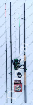 SET FEEDER Lanseta HARRIER 3,30m 150gr + Mulineta SPARKLER 4000 + 150m fir foto